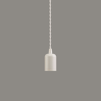 Luminosity Designs - Modern Pre Wired CLASS 2 Metal Pendant Lampholder With Shade Ring - Luminosity Designs Ltd