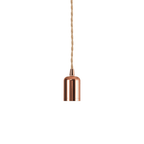 Luminosity Designs - Modern Pre Wired CLASS 2 Metal Pendant Lampholder With Shade Ring - Luminosity Designs Ltd