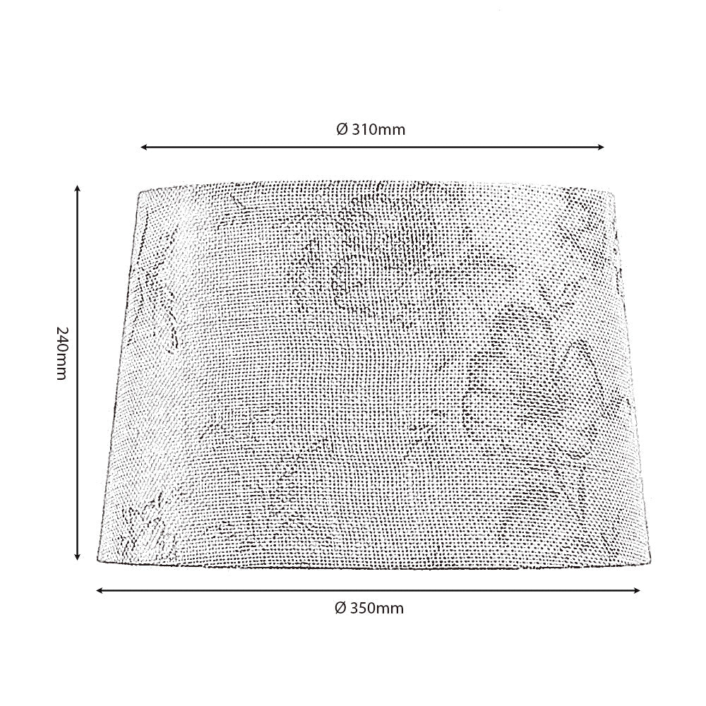 Monochrome Country Floral Shade, Drawn Flowers on a Natural Weave Fabric in 2 Sizes and 2 Colourways - Luminosity Designs Ltd