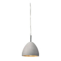 Oaks Lighting - Morgen Concrete Pendant with Clear Cable and Chrome Fixings, 1x E14 (Oaks 1800) - Luminosity Designs Ltd