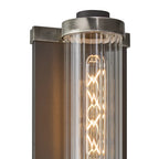 Luminosity Designs Ltd - Moriarty Vintage Style Wall Light, 2 Light E27, IP54, Dual Coloured Metal With Clear Ribbed Glass Shade - Luminosity Designs Ltd