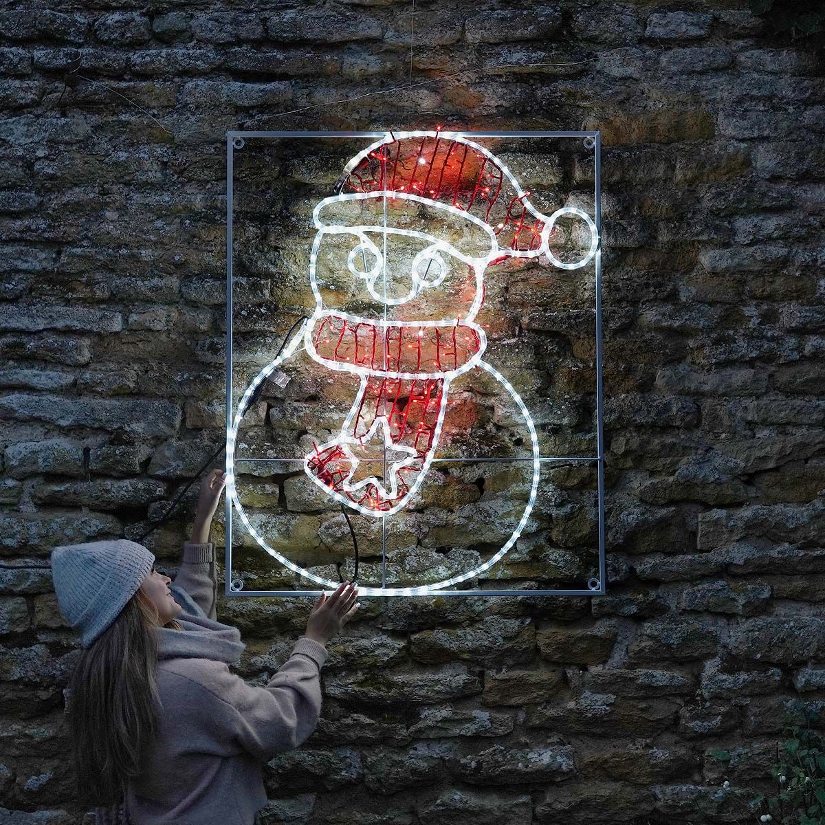 Connectable Professional Grade Outdoor Christmas Snowman Motif