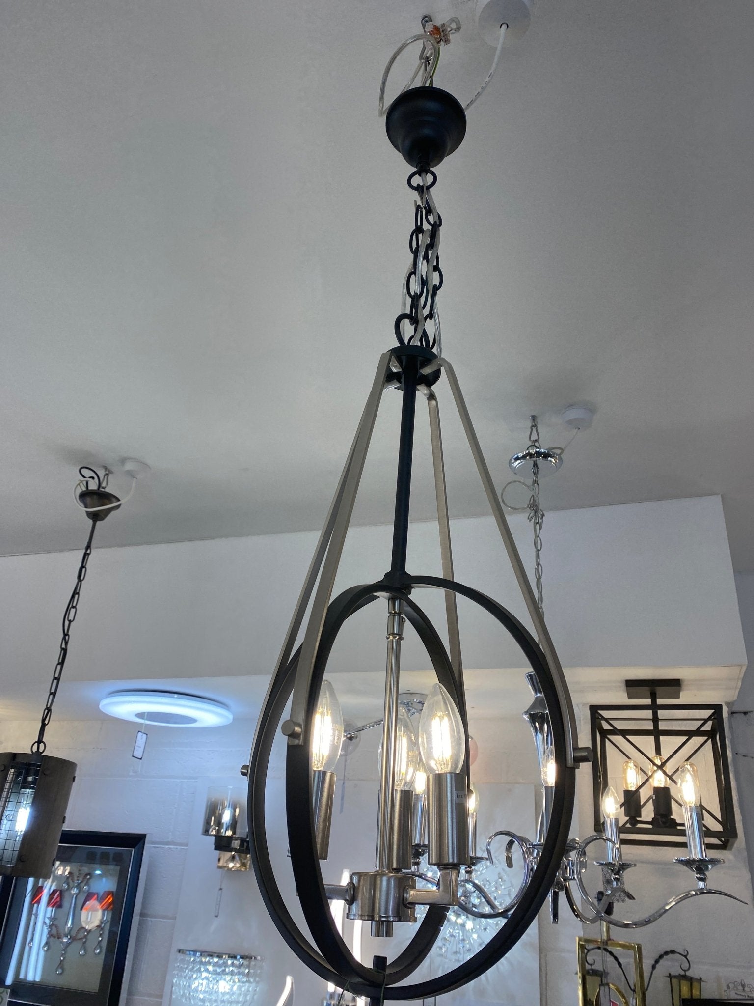 Oaks Lighting - Mulgrave Metal Lantern Pendant Light - EX DISPLAY - Luminosity Designs Ltd
