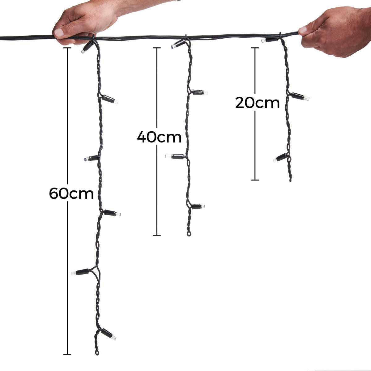 Connectable Professional Grade Outdoor Christmas Icicle Lights - Flashing (please email to check stock before ordering)