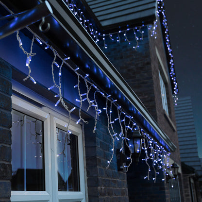 Connectable Professional Grade Outdoor Christmas Icicle Lights - Static