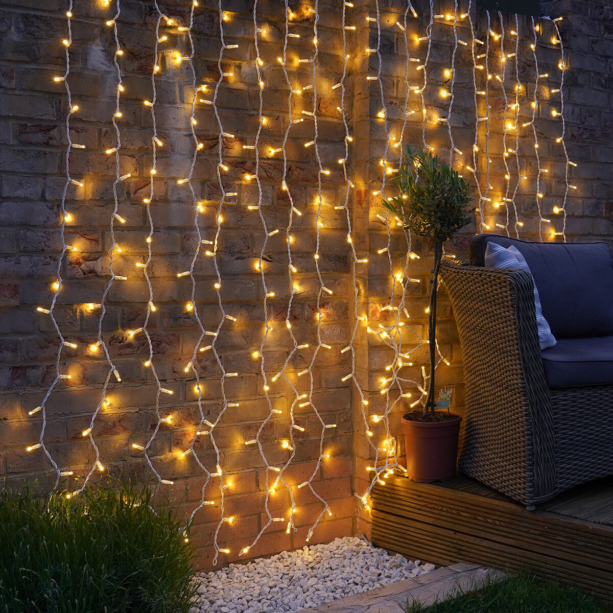 Outdoor shop light curtain