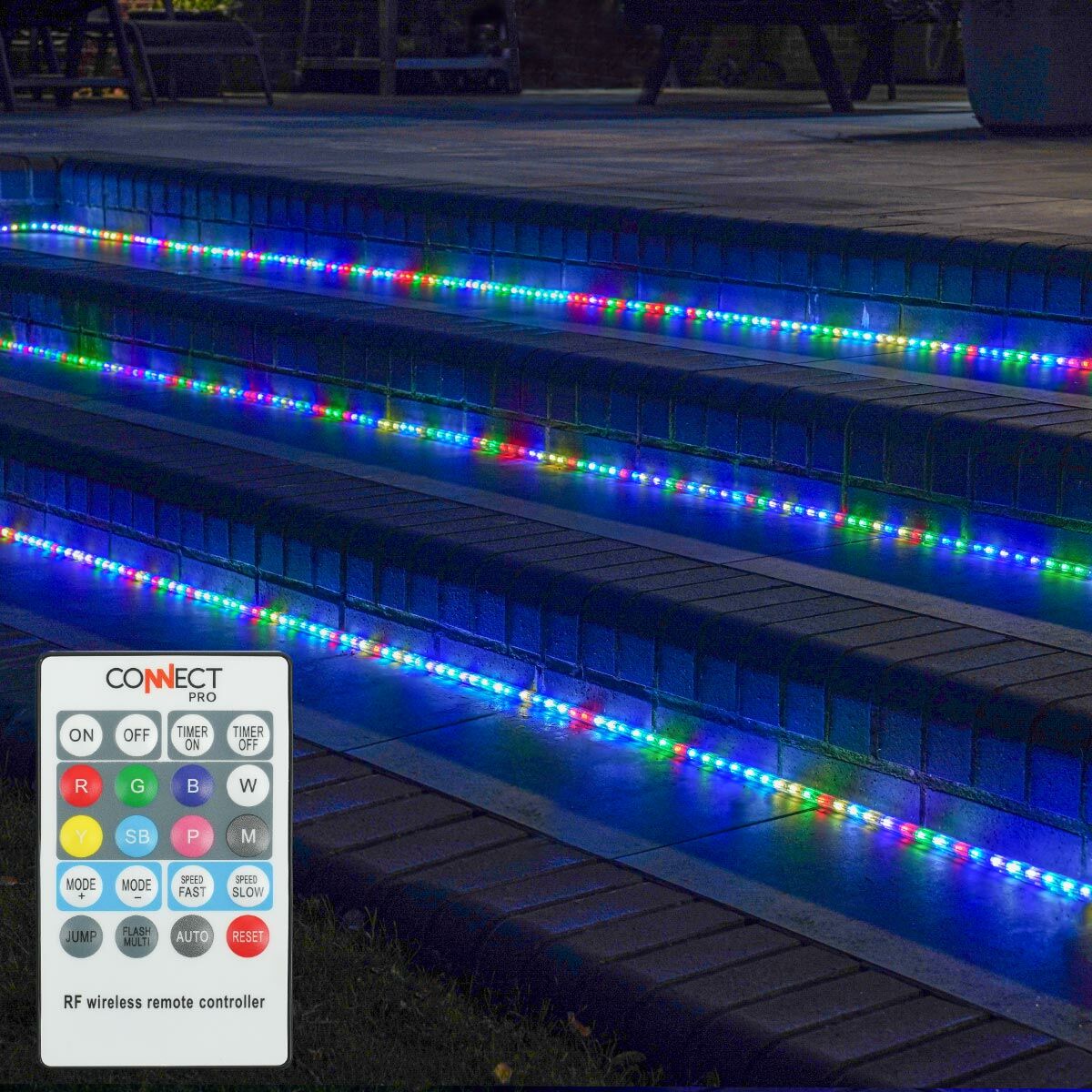 Connectable Professional Grade Outdoor Rope Lighting - Colour Selectable