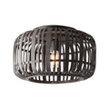 Endon - Natural Mathias Flush Eco Friendly Raffia Ceiling Light (Endon 101776) - Luminosity Designs Ltd