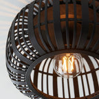 Endon - Natural Mathias Flush Eco Friendly Raffia Ceiling Light (Endon 101776) - Luminosity Designs Ltd