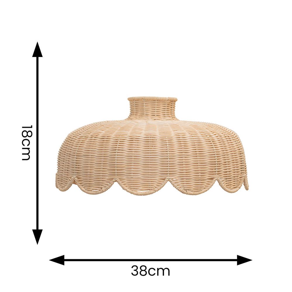 lse - Naveah Eco Friendly Natural Rattan Pendant Shade - Luminosity Designs Ltd