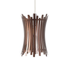 Oaks Lighting - Navenby Geometric None Electric Pendant Shade With Metal Curved Framework - Luminosity Designs Ltd