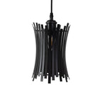 Oaks Lighting - Navenby Geometric None Electric Pendant Shade With Metal Curved Framework - Luminosity Designs Ltd