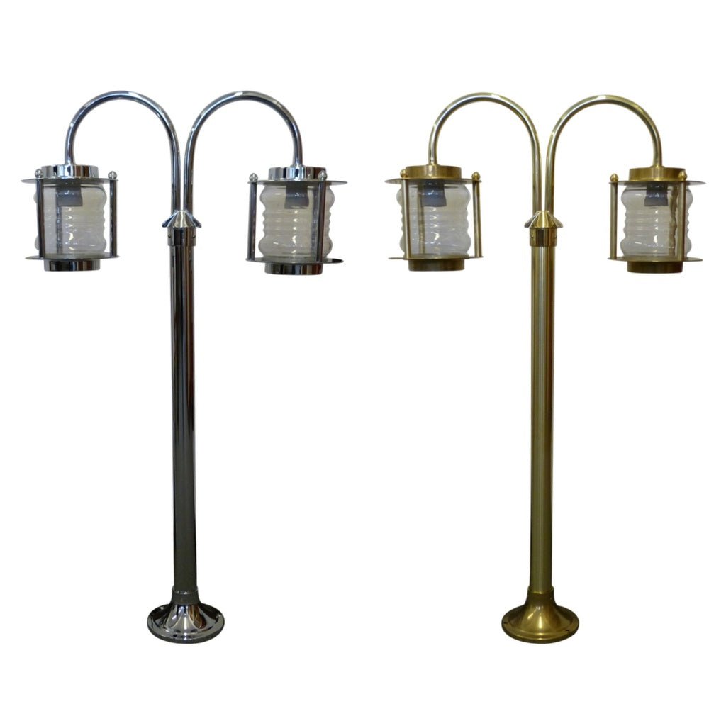 William Estbridge - Navigator Forged Beacon 2 Light in Natural Brass - Luminosity Designs Ltd