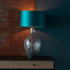 Luminosity Designs - Neptune Charcoal Artisan Glass Table Lamp - Luminosity Designs Ltd
