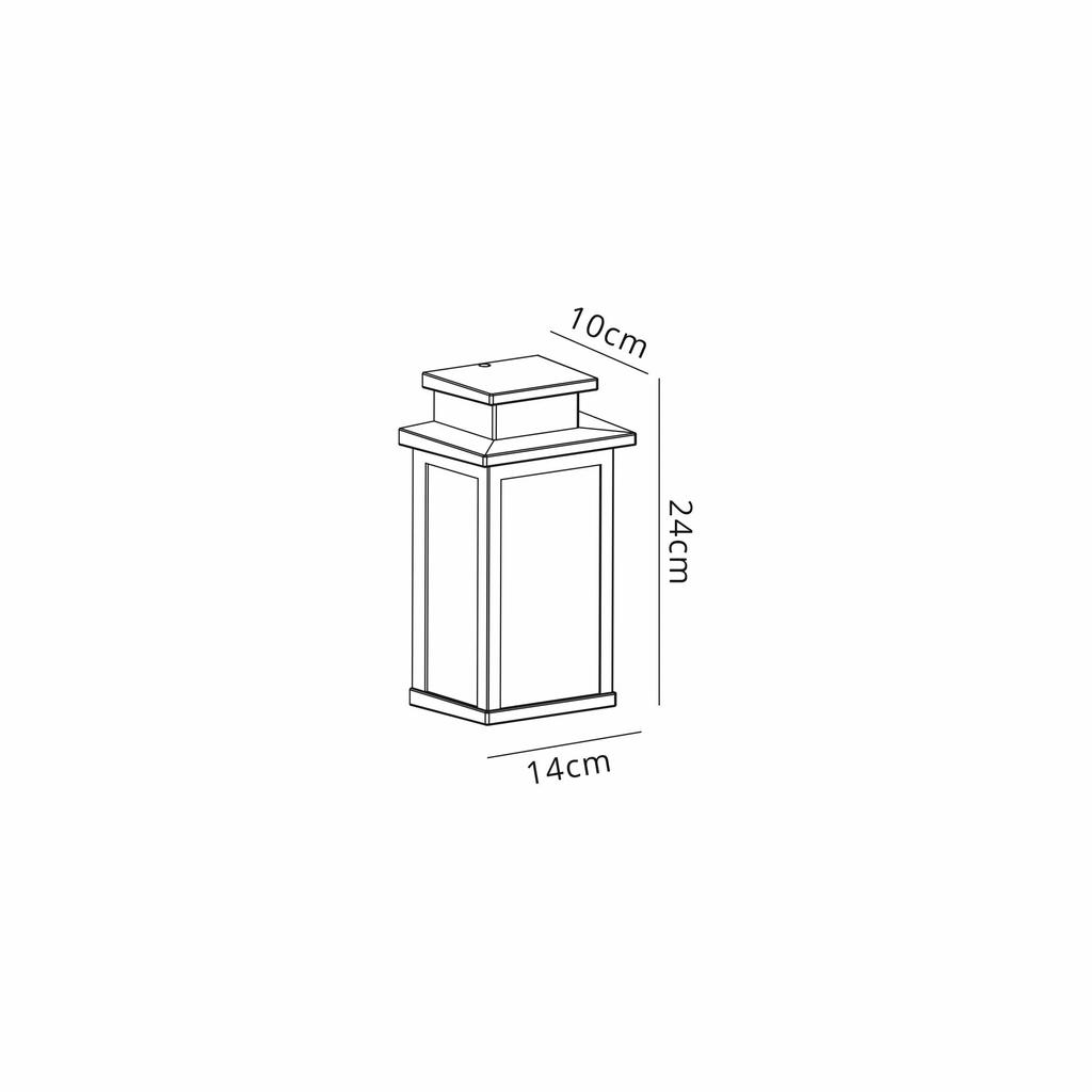Luminosity Designs - Nimah Outdoor Flush Wall Lantern - Luminosity Designs Ltd