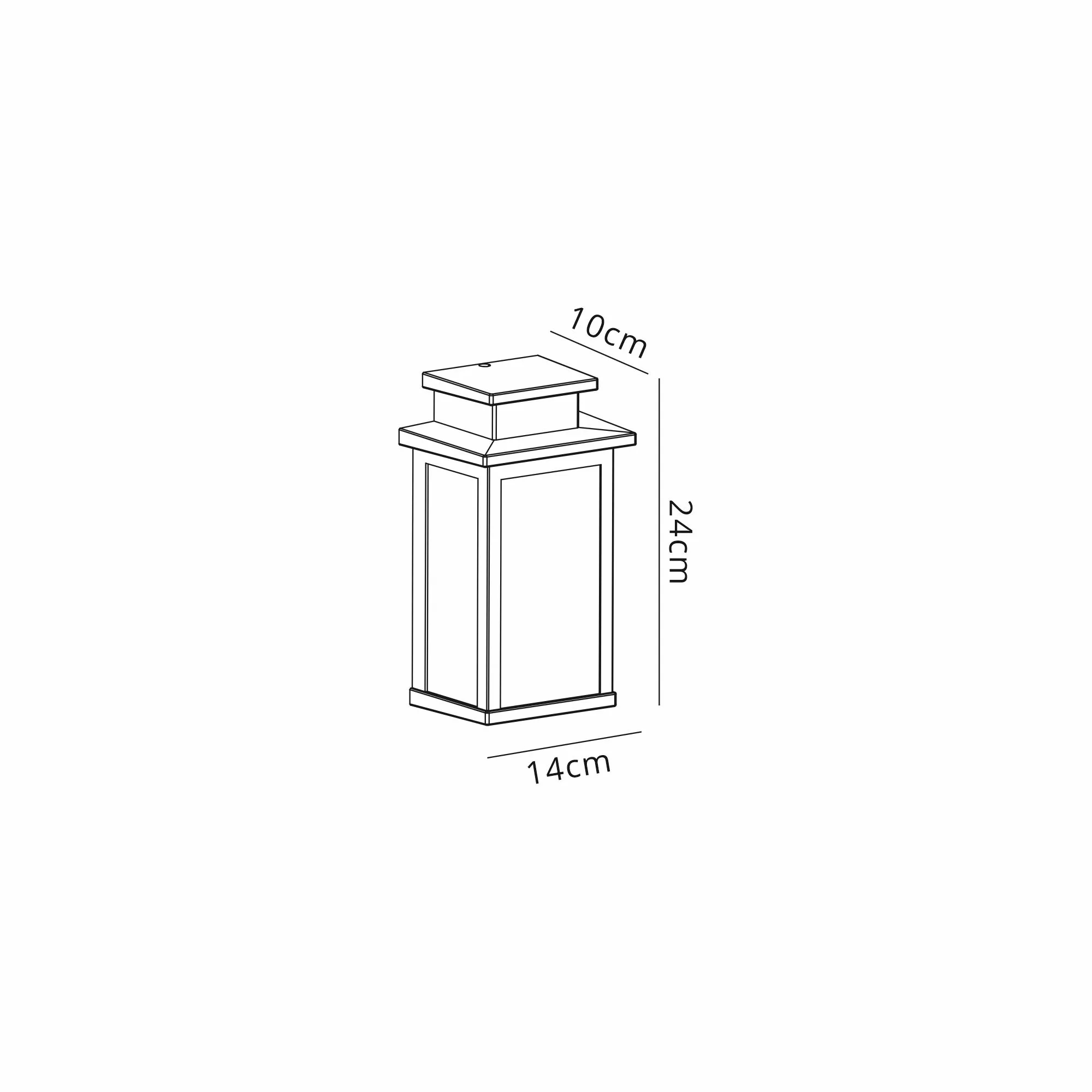 Luminosity Designs - Nimah Outdoor Flush Wall Lantern - Luminosity Designs Ltd
