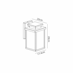 Luminosity Designs - Nimah Outdoor Flush Wall Lantern - Luminosity Designs Ltd