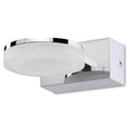 Mantra Fusion - Nimbus Wall Lamp, 1 Light , 5W LED, 3000K, 450lm, Polished Chrome/Frosted Acrylic. - Luminosity Designs Ltd