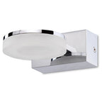 Mantra Fusion - Nimbus Wall Lamp, 1 Light , 5W LED, 3000K, 450lm, Polished Chrome/Frosted Acrylic. - Luminosity Designs Ltd