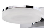 Mantra Fusion - Nimbus Wall Lamp, 1 Light , 5W LED, 3000K, 450lm, Polished Chrome/Frosted Acrylic. - Luminosity Designs Ltd