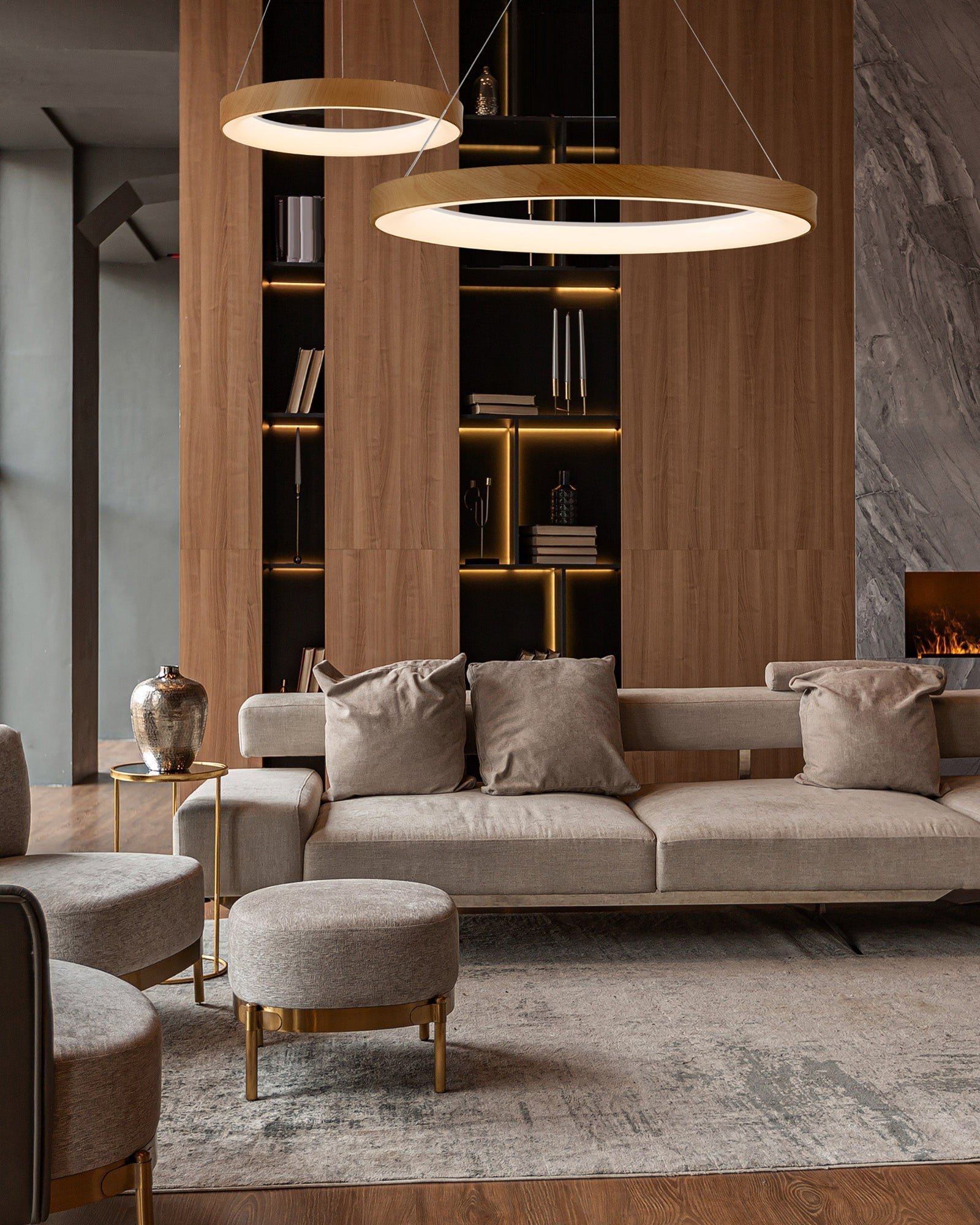 Mantra - Niseko II Ring Pendant 65cm 50W LED, 2700K - 5000K Tuneable, 3760lm, Remote Control & APP, - Luminosity Designs Ltd