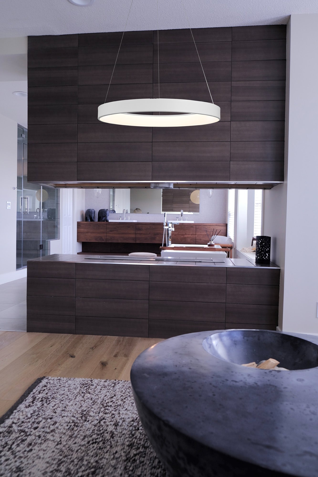 Mantra - Niseko II Ring Pendant 90cm 66W LED, 2700K - 5000K Tuneable, 5440lm, Remote Control - Luminosity Designs Ltd