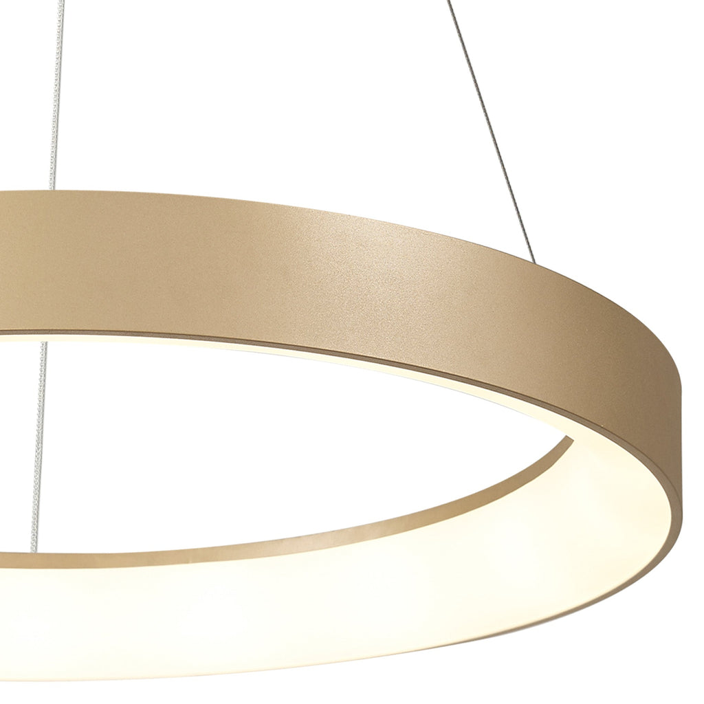 Mantra - Niseko II Ring Pendant 90cm 66W LED, 2700K - 5000K Tuneable, 5440lm, Remote Control - Luminosity Designs Ltd