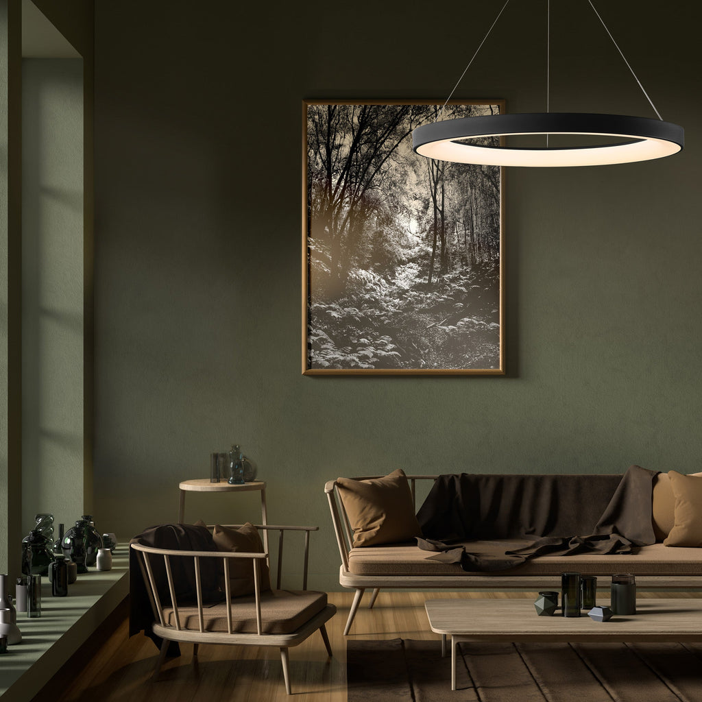 Mantra - Niseko II Ring Pendant 90cm 66W LED, 2700K - 5000K Tuneable, 5440lm, Remote Control - Luminosity Designs Ltd