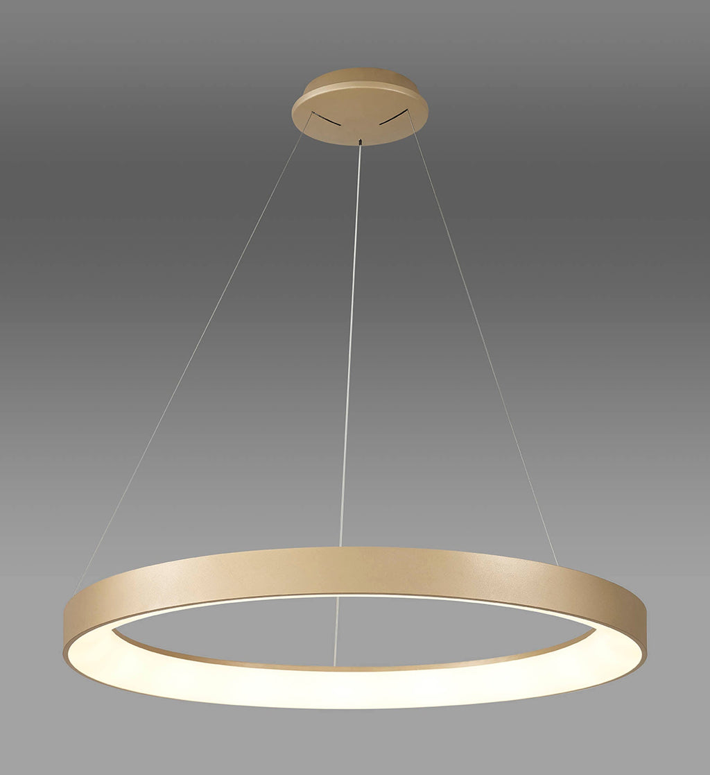 Mantra - Niseko II Ring Pendant 90cm 66W LED, 2700K - 5000K Tuneable, 5440lm, Remote Control - Luminosity Designs Ltd
