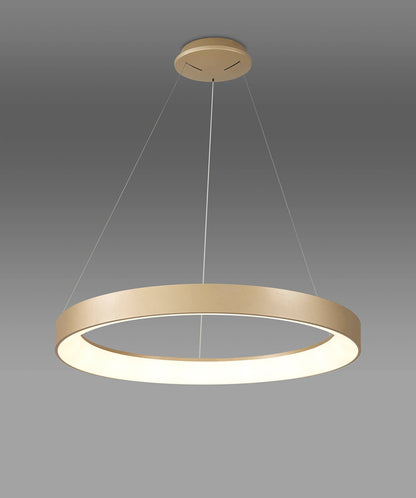 Niseko II Ring Pendant 65cm 50W LED, 2700K-5000K Tuneable, 3760lm, Remote Control & APP,