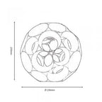 Oaks Lighting - Noda 23cm Black Metal Sphere Shade for Ceiling Pendants (Oaks 2125 NE BK) - Luminosity Designs Ltd