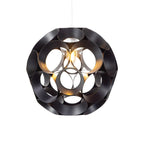 Oaks Lighting - Noda 28cm Black Metal Sphere Shade for Ceiling Pendants (Oaks 2130 NE BK) - Luminosity Designs Ltd