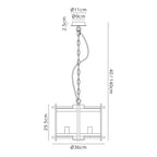 Deco - Nolan 3 Light Lantern - Luminosity Designs Ltd