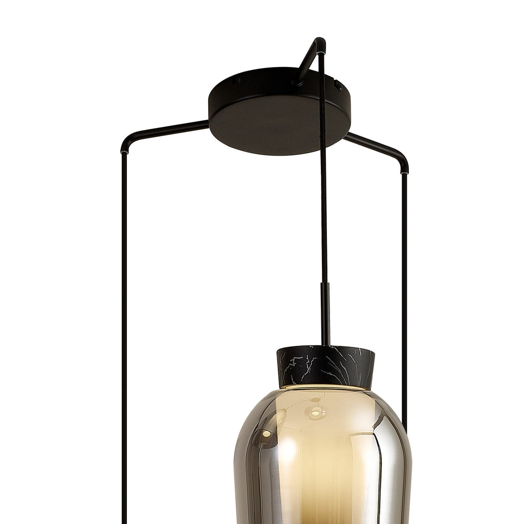 Mantra - Nora 3 Light Natural Aesthetic Pendant - Luminosity Designs Ltd