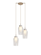 Mantra - Nora 3 Light Natural Aesthetic Pendant - Luminosity Designs Ltd