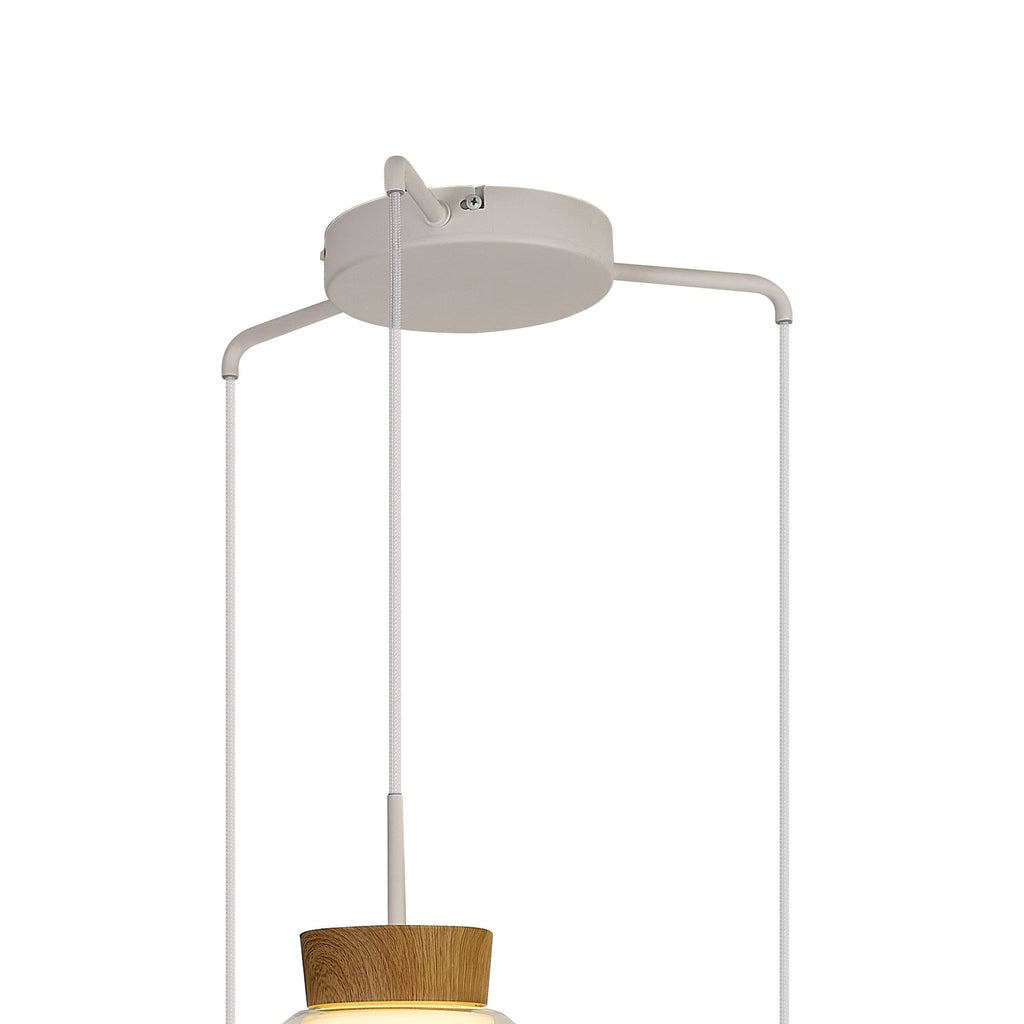 Mantra - Nora 3 Light Natural Aesthetic Pendant - Luminosity Designs Ltd