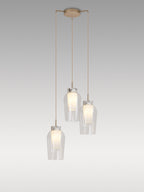 Mantra - Nora 3 Light Natural Aesthetic Pendant - Luminosity Designs Ltd