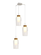 Mantra - Nora 3 Light Natural Aesthetic Pendant - Luminosity Designs Ltd