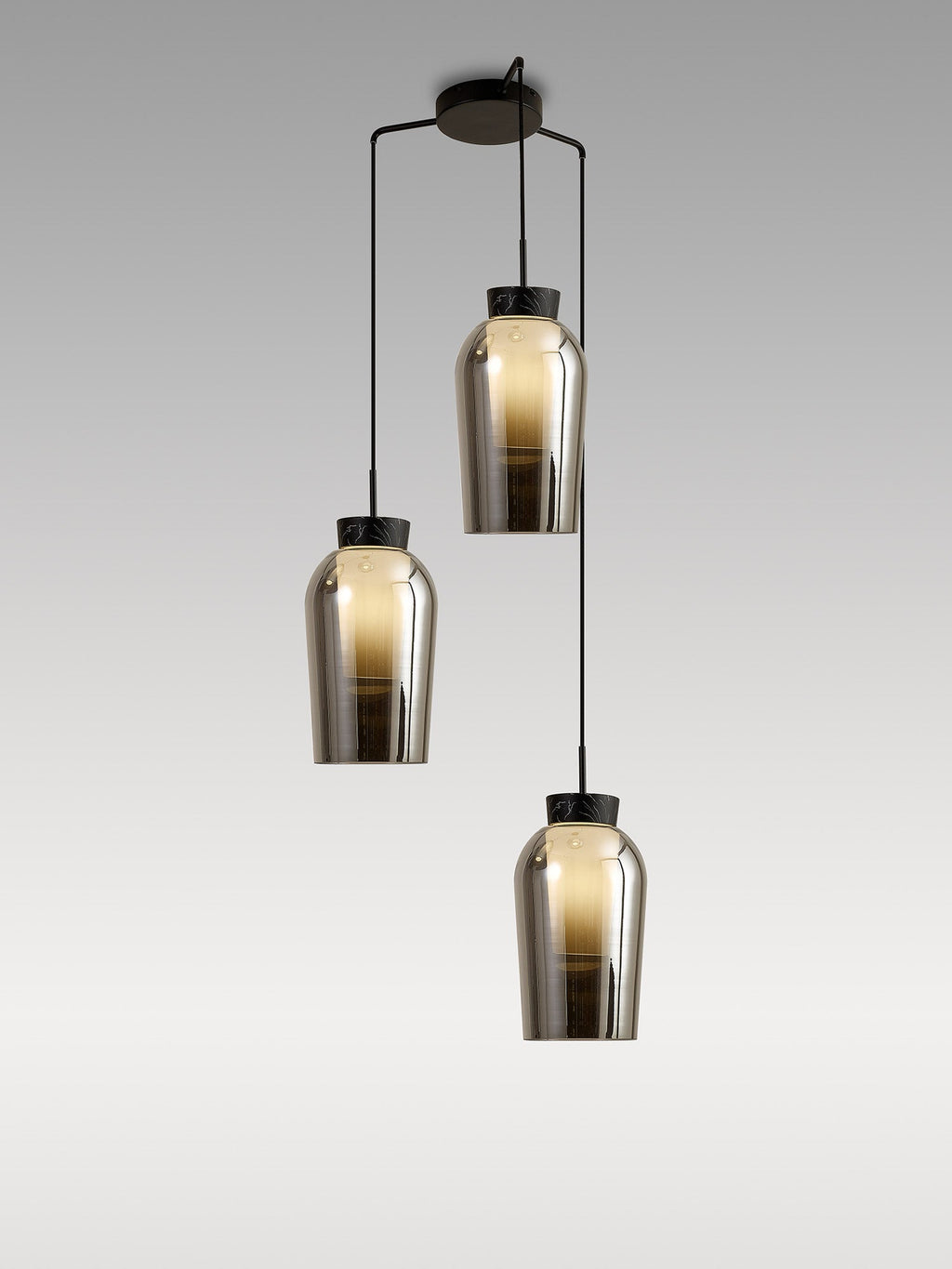 Mantra - Nora 3 Light Natural Aesthetic Pendant - Luminosity Designs Ltd