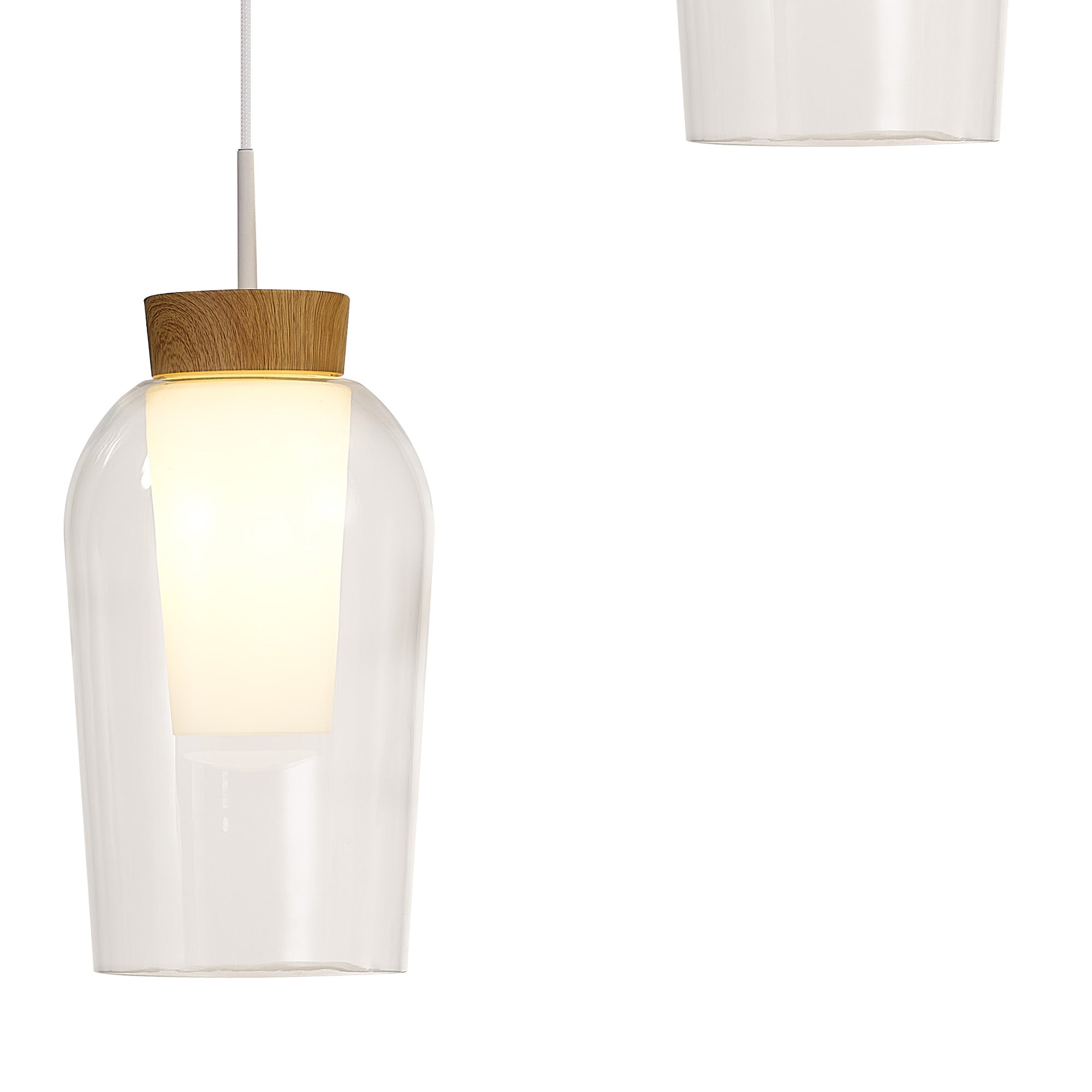 Mantra - Nora 3 Light Natural Aesthetic Pendant - Luminosity Designs Ltd