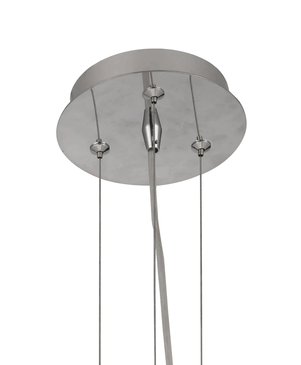Mantra Fusion - Nubole Pendant 40cm Round, 1 x E27, Opal White Glass With Chrome Fixtures - Luminosity Designs Ltd