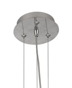 Mantra Fusion - Nubole Pendant 40cm Round, 1 x E27, Opal White Glass With Chrome Fixtures - Luminosity Designs Ltd
