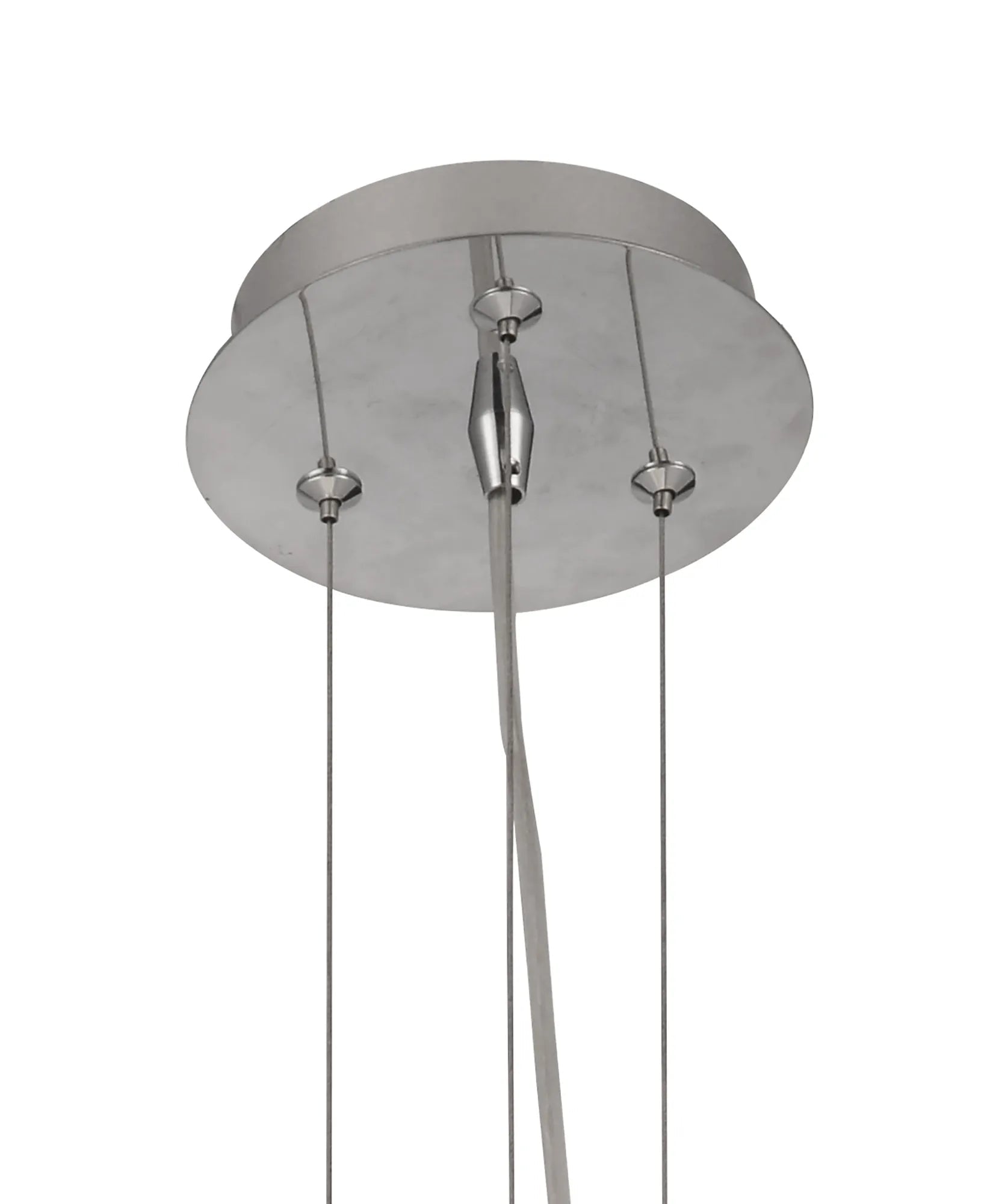 Mantra Fusion - Nubole Pendant 40cm Round, 1 x E27, Opal White Glass With Chrome Fixtures - Luminosity Designs Ltd