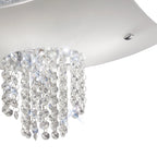Diyas - Nyla Square Ceiling 5 Light E14 Polished Chrome/Glass/Crystal - Luminosity Designs Ltd