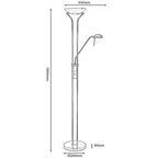 Endon - Oaks INTEGRATED LED Dimmable Mother and Child Floor Lamp - Luminosity Designs Ltd