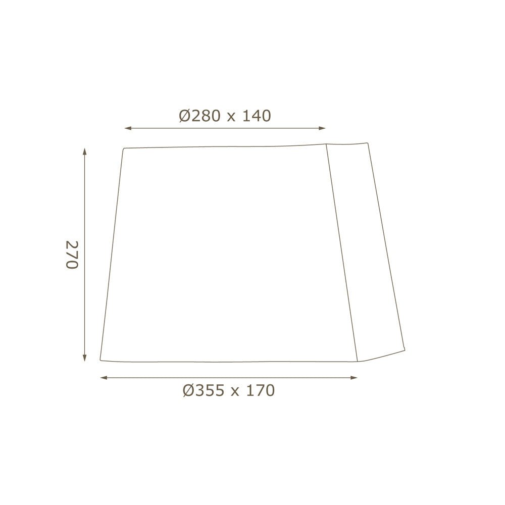 Oaks Lighting - Oaks Rectangular Linen Fabric Shade - Luminosity Designs Ltd