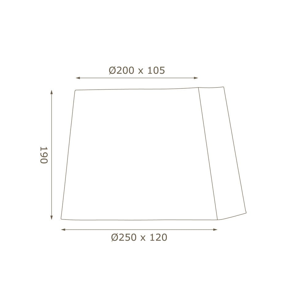 Oaks Lighting - Oaks Rectangular Linen Fabric Shade - Luminosity Designs Ltd