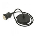 Oaks Lighting - Oaks Single Pendant Set with Braided Cable and Metal Parts, 1x E27 - Luminosity Designs Ltd