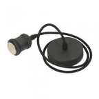 Oaks Lighting - Oaks Single Pendant Set with Braided Cable and Metal Parts, 1x E27 - Luminosity Designs Ltd