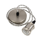 Oaks Lighting - Oaks Single Pendant Set with Twisted Braided Cable and Metal Parts, 1x E27 - Luminosity Designs Ltd